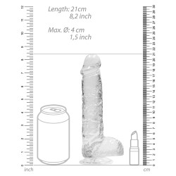 Real Rock Crystal Gode Crystal Clear 16 x 4cm Transparent